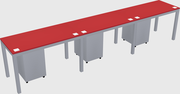 Rectangular desk
