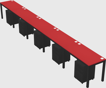Rectangular desk