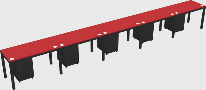 Rectangular desk