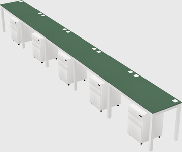 Rectangular desk