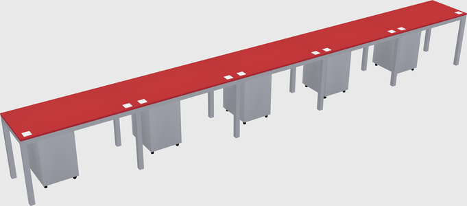 Rectangular desk