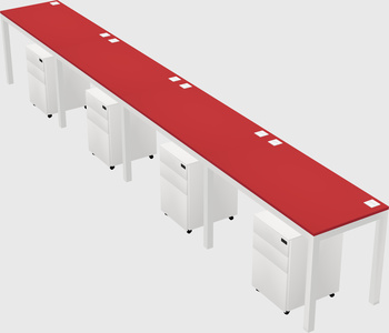 Rectangular desk
