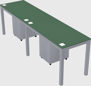 Rectangular desk