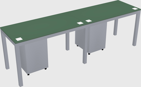 Rectangular desk