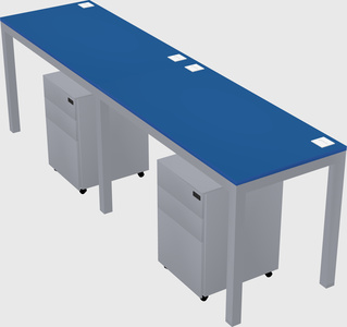 Rectangular desk