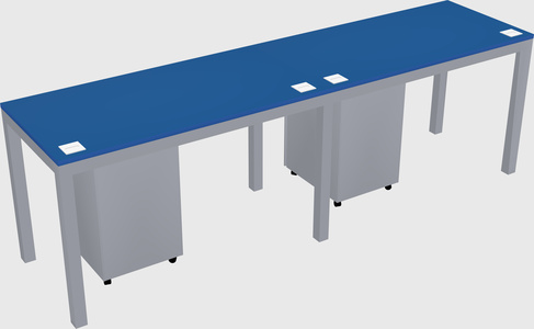 Rectangular desk