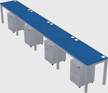 Rectangular desk