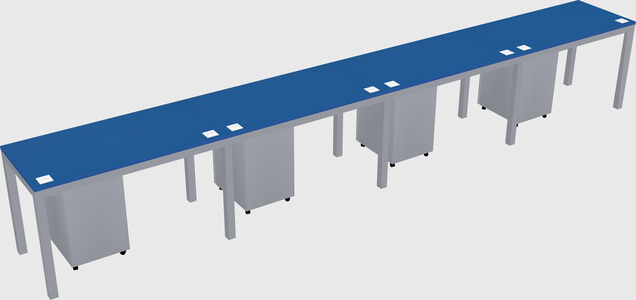 Rectangular desk