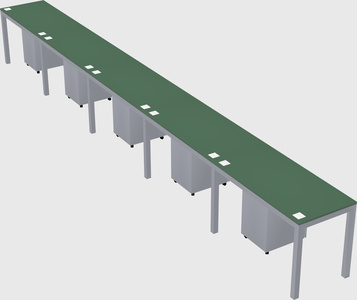 Rectangular desk
