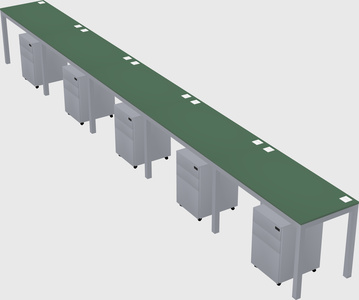 Rectangular desk