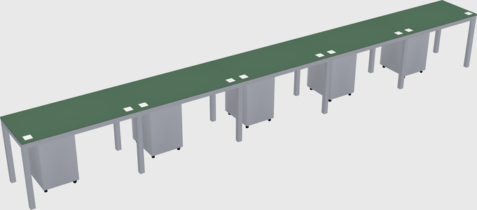 Rectangular desk