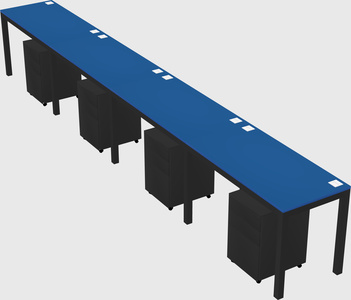 Rectangular desk