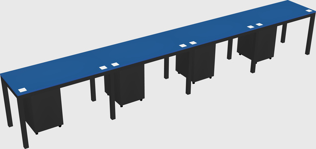 Rectangular desk