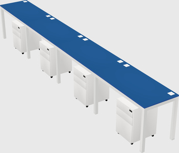 Rectangular desk