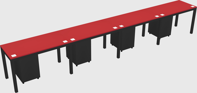 Rectangular desk