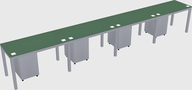 Rectangular desk