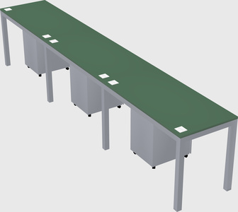 Rectangular desk