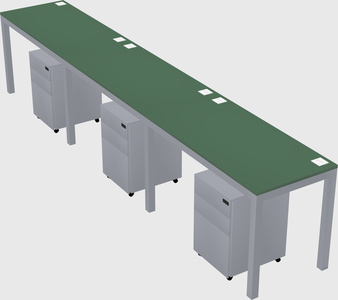 Rectangular desk