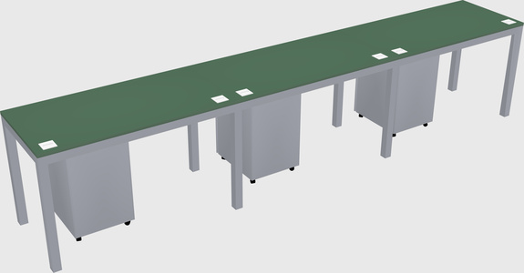 Rectangular desk