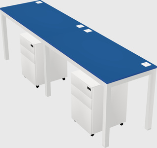 Rectangular desk