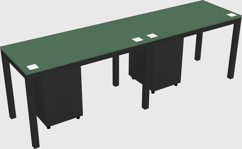 Rectangular desk