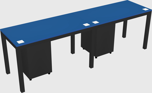 Rectangular desk