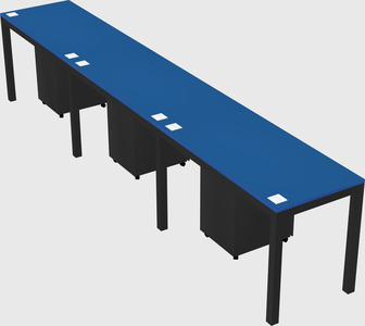 Rectangular desk