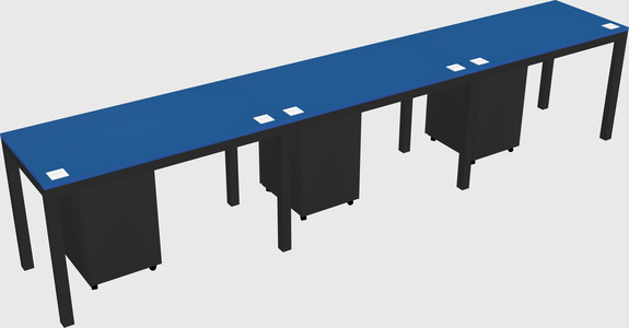 Rectangular desk