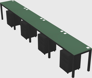 Rectangular desk