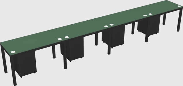 Rectangular desk