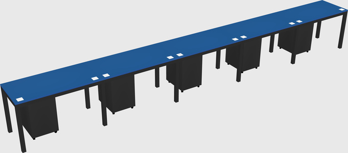 Rectangular desk