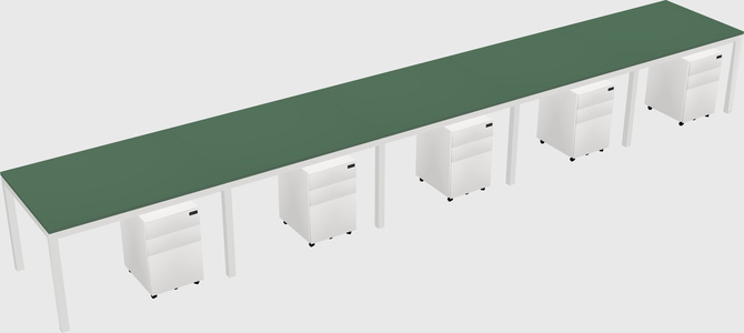 Rectangular desk