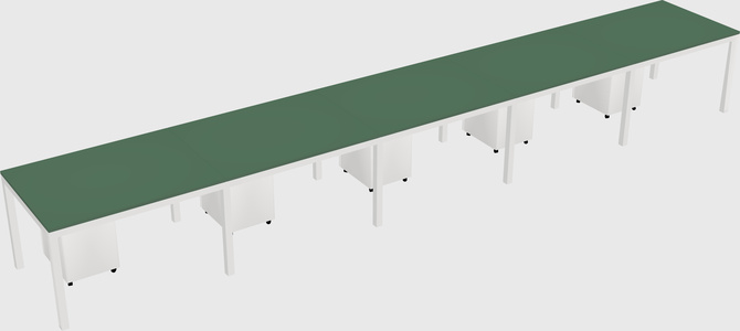 Rectangular desk