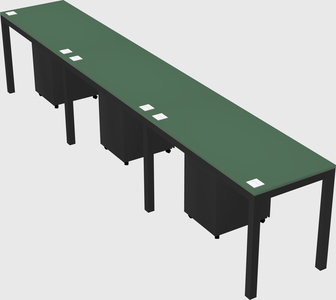 Rectangular desk