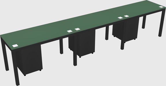 Rectangular desk