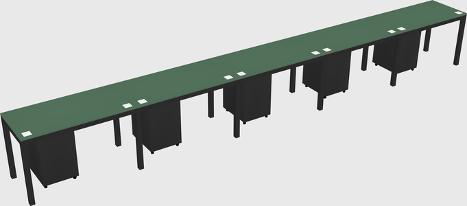 Rectangular desk