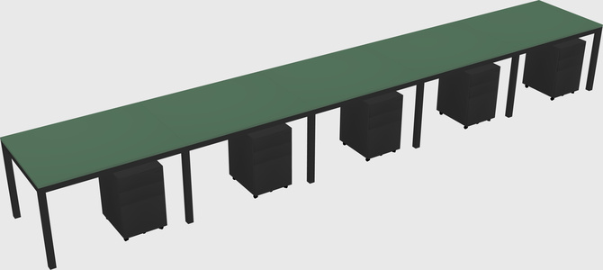 Rectangular desk