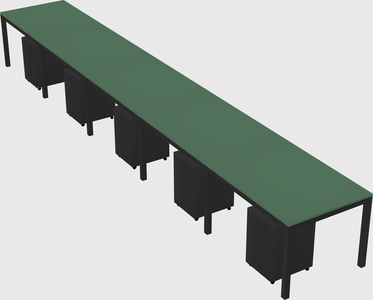 Rectangular desk
