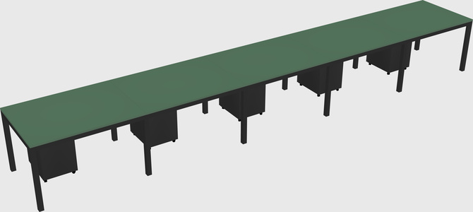 Rectangular desk