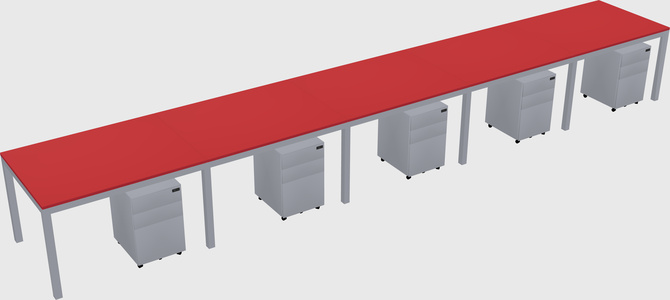 Rectangular desk