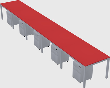 Rectangular desk