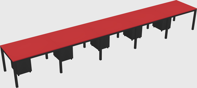 Rectangular desk