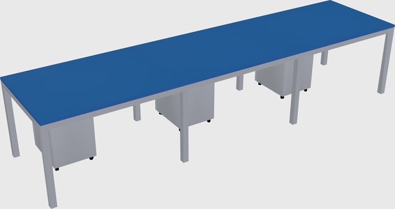 Rectangular desk