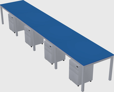 Rectangular desk