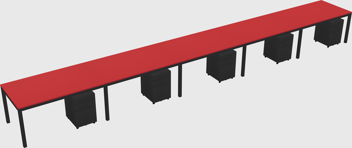 Rectangular desk