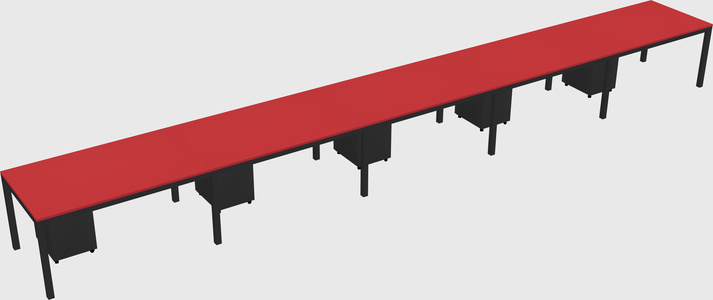 Rectangular desk