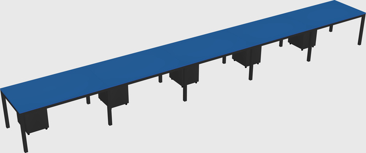Rectangular desk