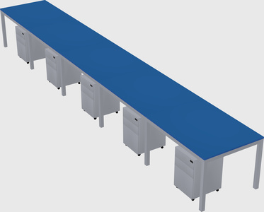 Rectangular desk
