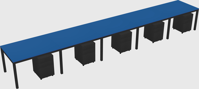 Rectangular desk