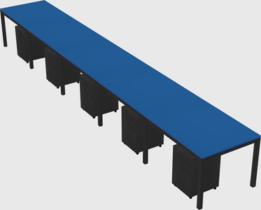 Rectangular desk